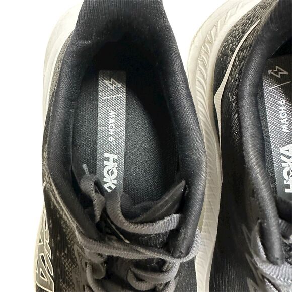 Hoka One One Womens Mach 6 1147834 BWHT Black Running Shoes Sneakers Size 5.5D - Picture 6 of 13